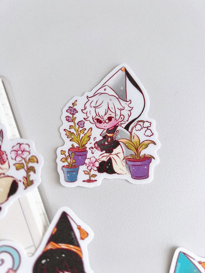 Witch Hat Vinyl Stickers