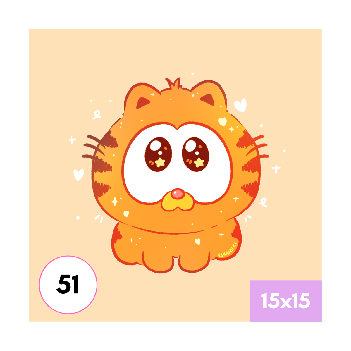 Baby Garfield Art Print