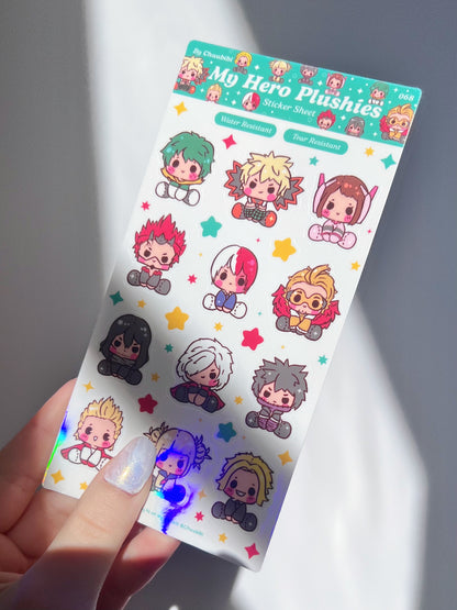My Hero Plushies Sticker Sheet