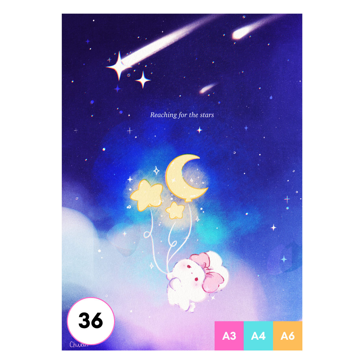 Star Bun Art Print