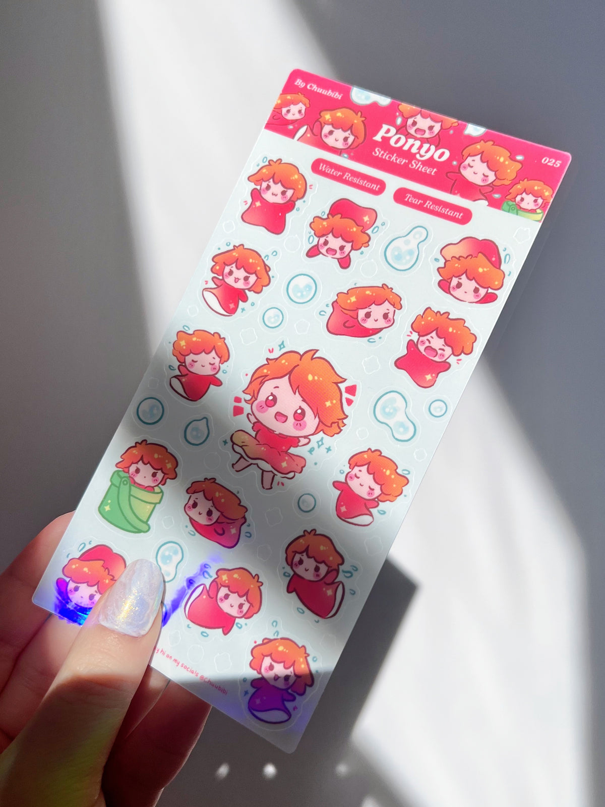 Ponyo Sticker Sheet