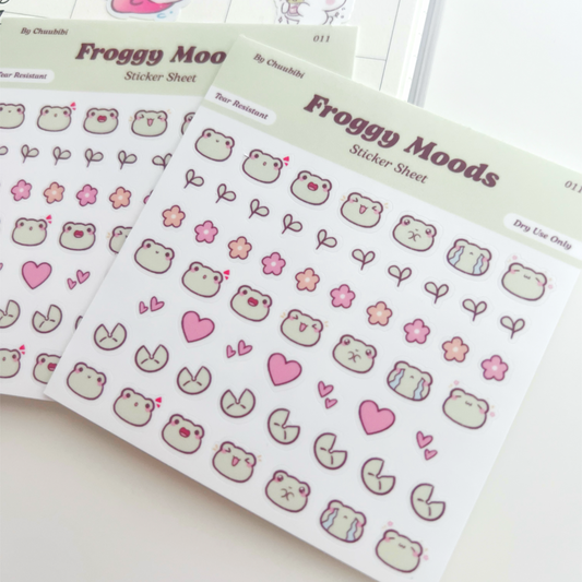 Froggy Mood Sticker Sheet