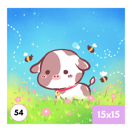 Baby Cow Art Print
