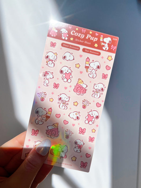 Sweet Snoopy Sticker Sheet