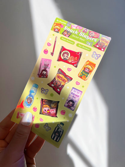 Slayer Snacks Sticker Sheet