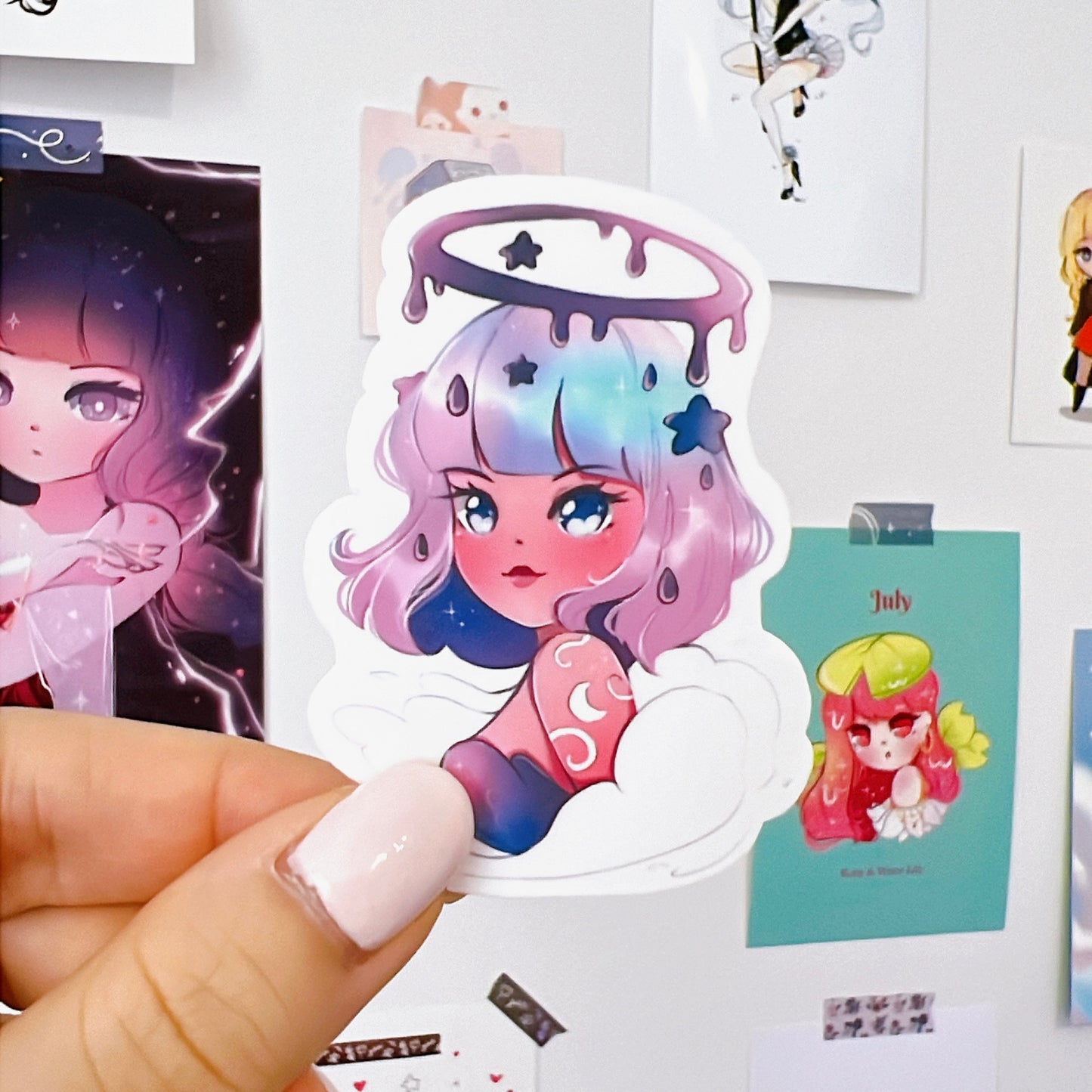 Melting Crown Vinyl Sticker