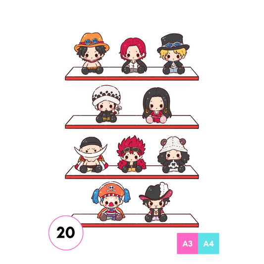 Pirate Plushies 2 Art Print
