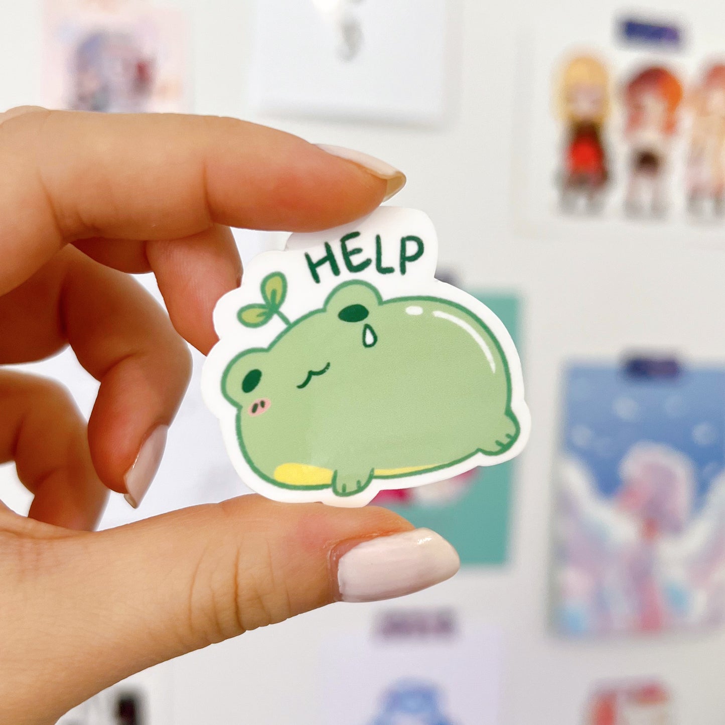 Helpless Froggy Sticker