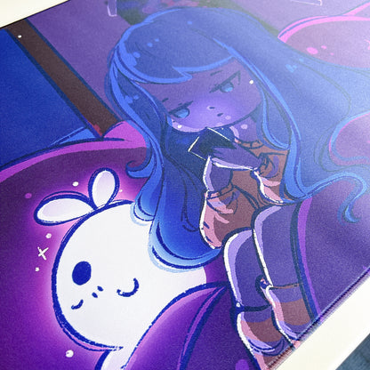 Late Night Texts Desk Mat
