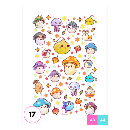 Maple Monsters Art Print
