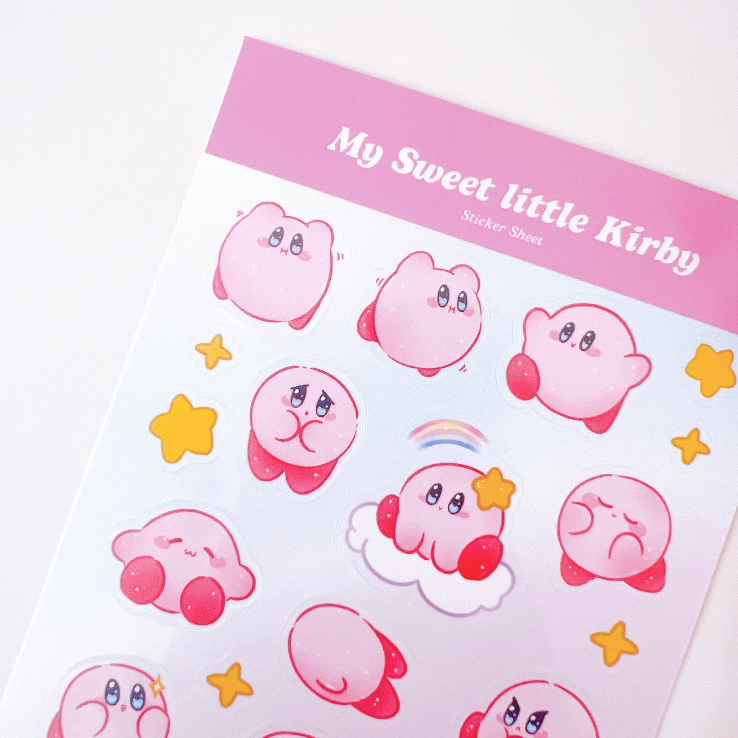 My sweet little Kirby Sticker Sheet
