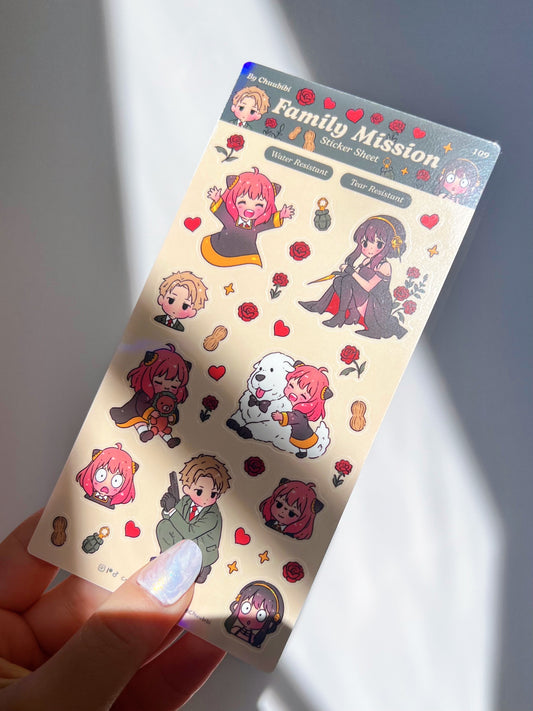 Family Mission Sticker Sheet