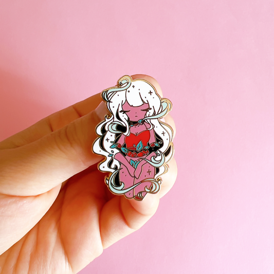 Flower Girl Enamel Pin