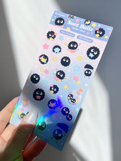 Soot Ball Sticker Sheet