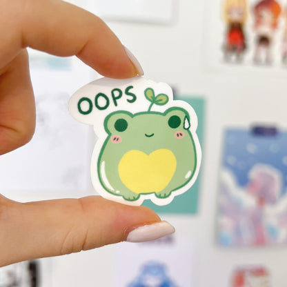 Oops Froggy Sticker