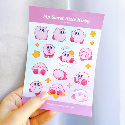 My sweet little Kirby Sticker Sheet