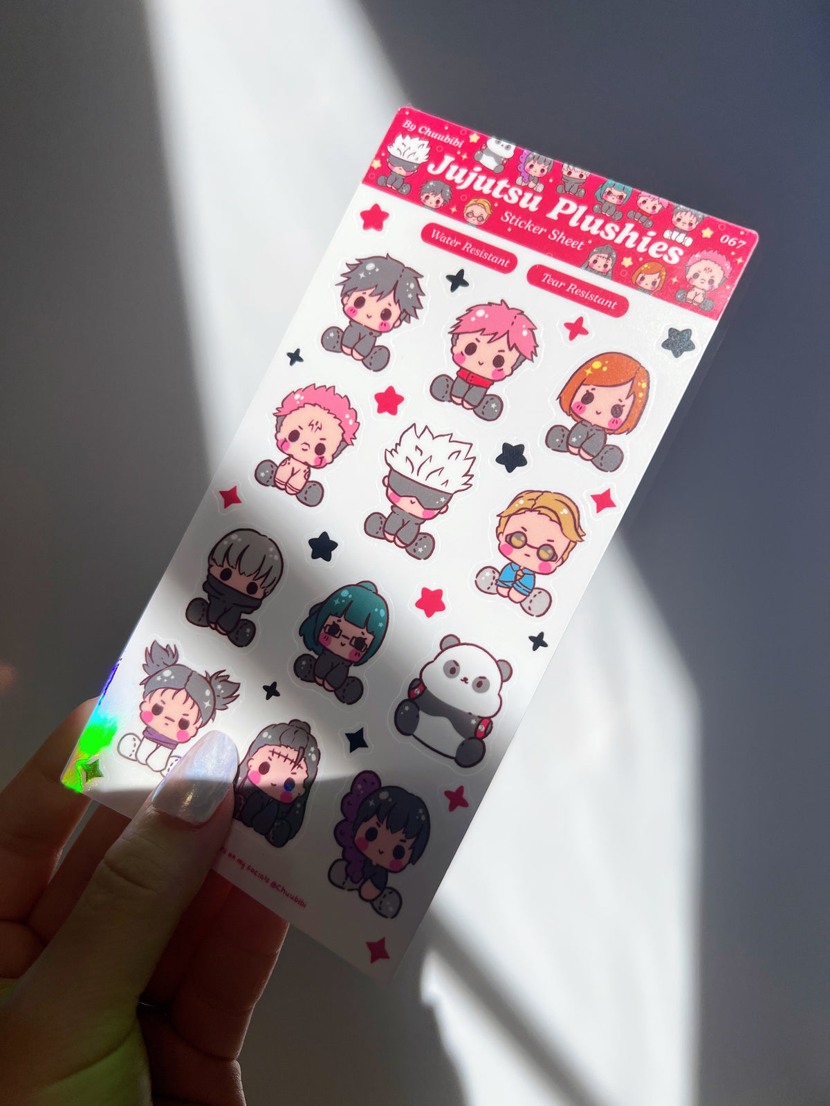 Jujutsu Plushies Sticker Sheet