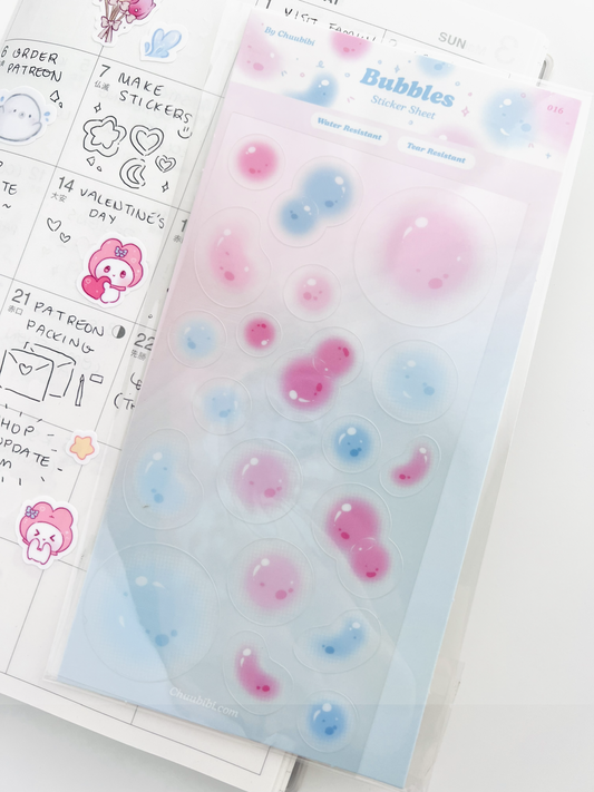 Bubbles Sticker Sheet