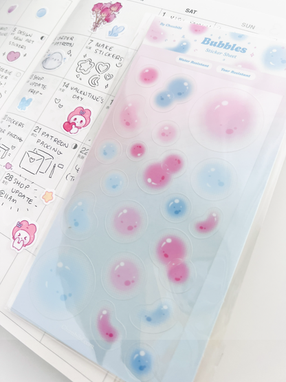 Bubbles Sticker Sheet