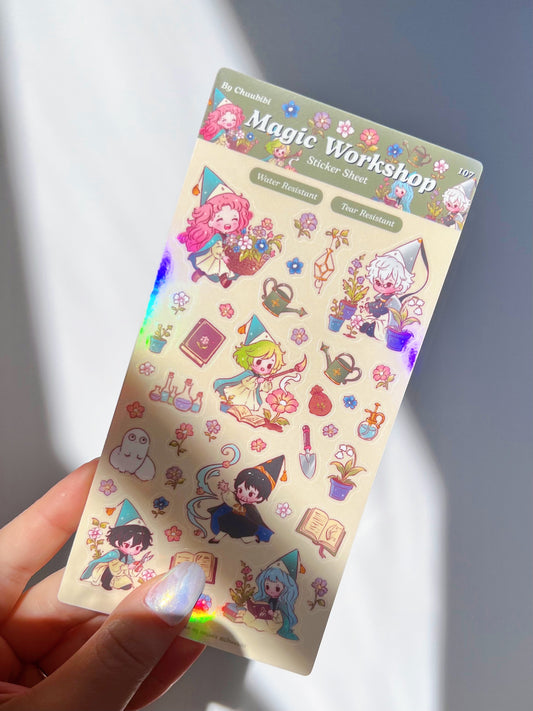 Witch Hat Magic Workshop Sticker Sheet
