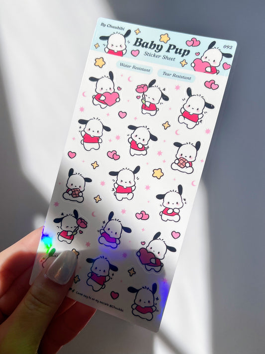 Baby Pup Sticker Sheet
