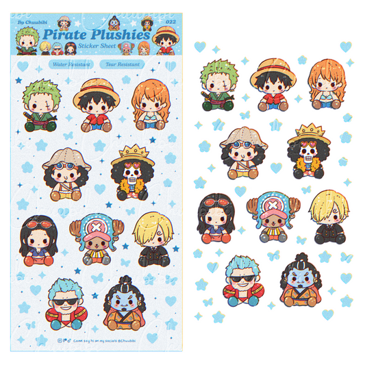 Pirate Plushies Sticker Sheet