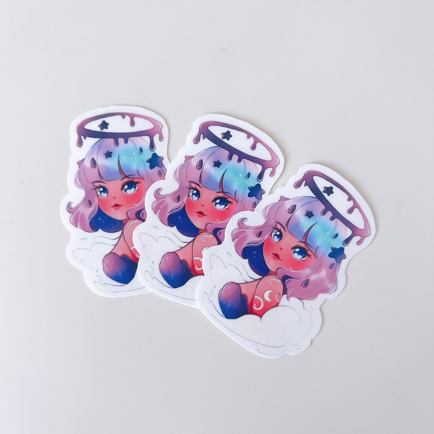 Melting Crown Vinyl Sticker