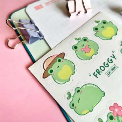 Froggy Sticker Sheet