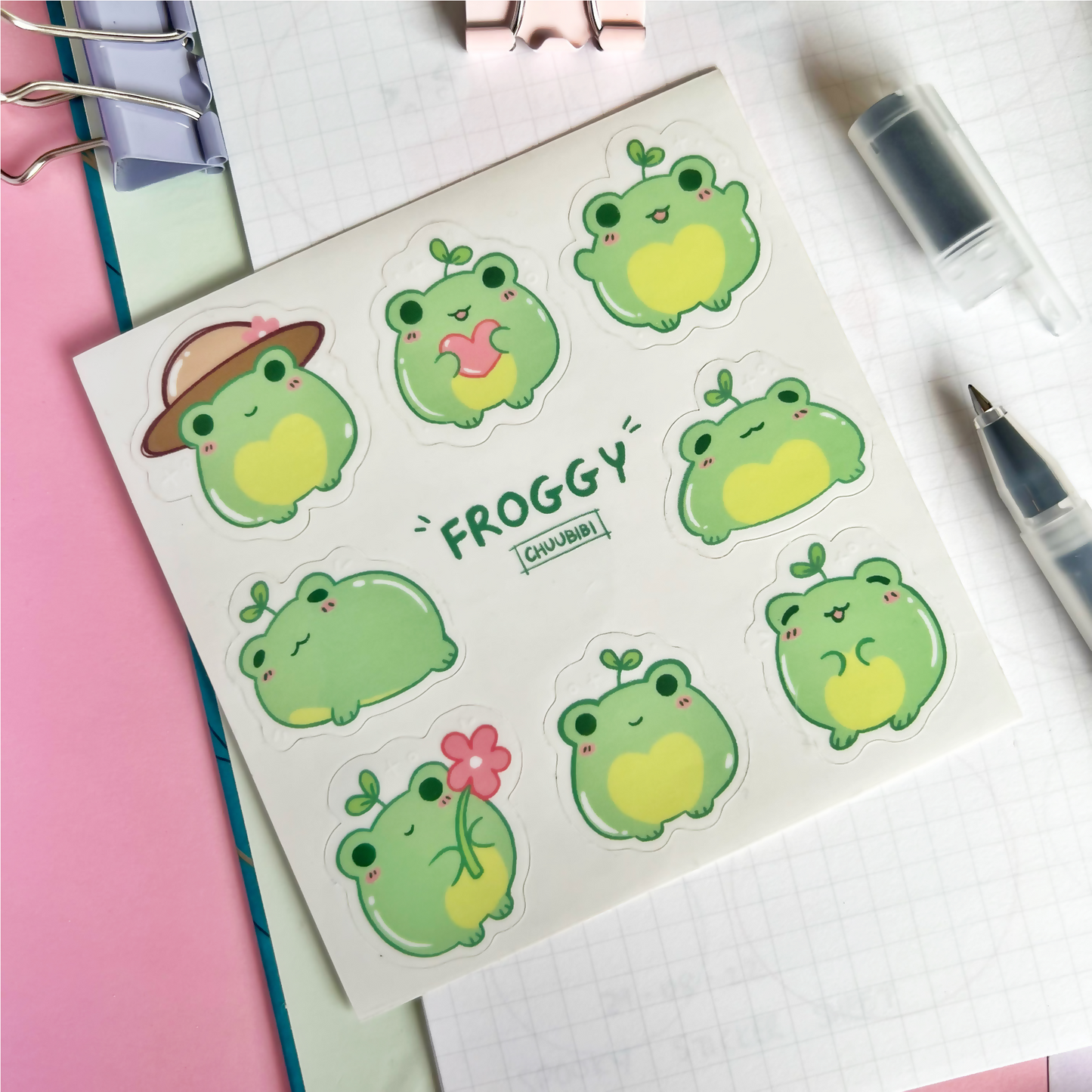 Froggy Sticker Sheet