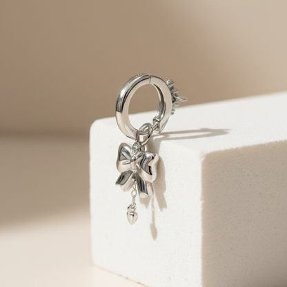 Glimmer Bow Drop Earrings