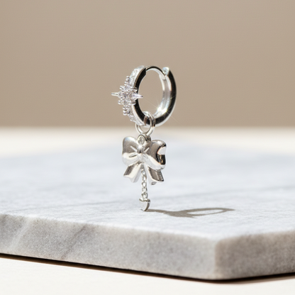 Glimmer Bow Drop Earrings