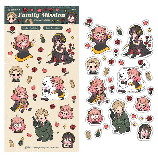 Family Mission Sticker Sheet