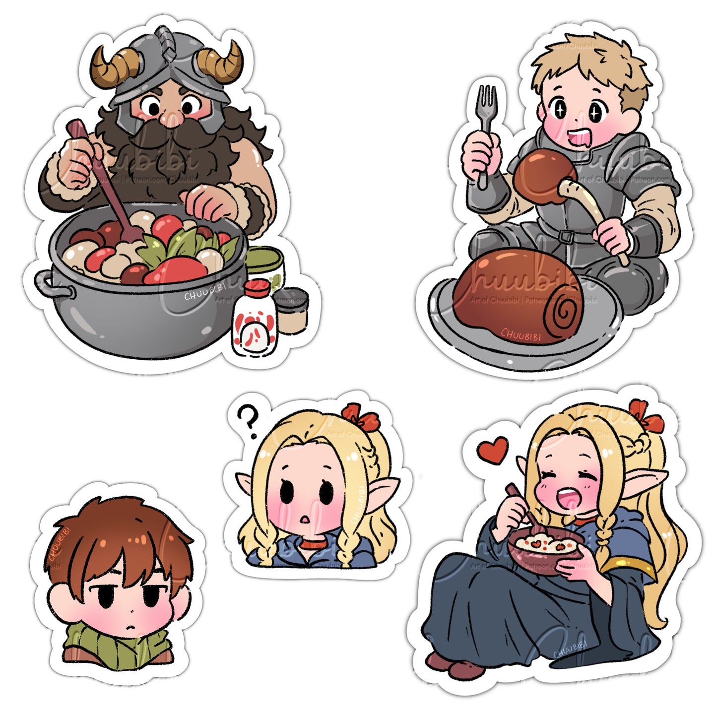 Dungeon Meal Vinyl Stickers