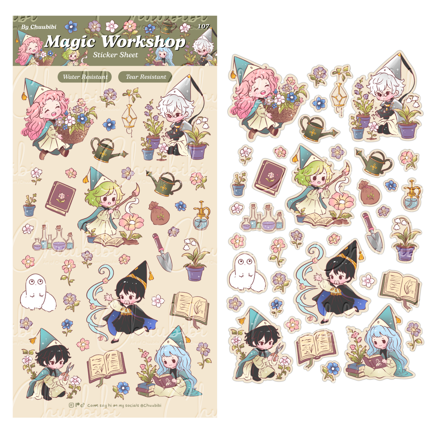 Witch Hat Magic Workshop Sticker Sheet