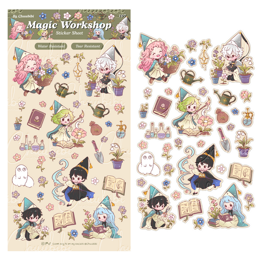 Witch Hat Magic Workshop Sticker Sheet