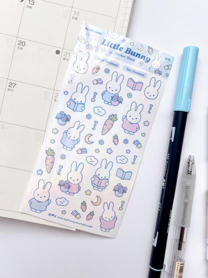 Little Pastel Bunny Sticker Sheet