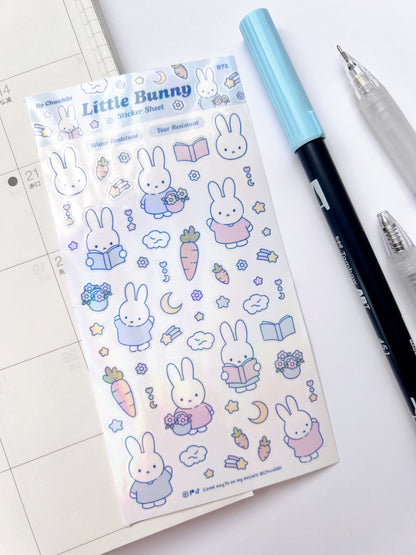Little Pastel Bunny Sticker Sheet