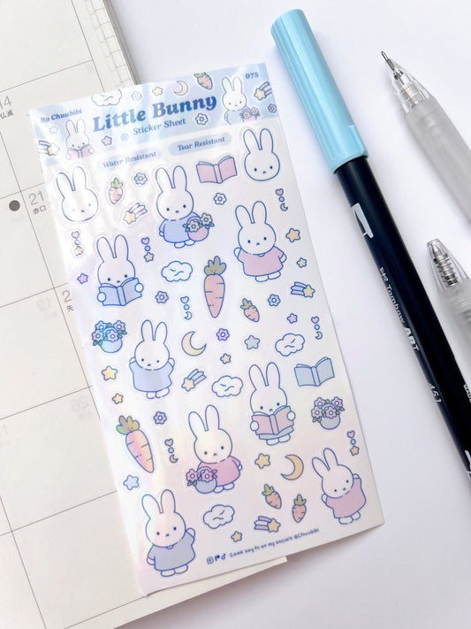 Little Pastel Bunny Sticker Sheet