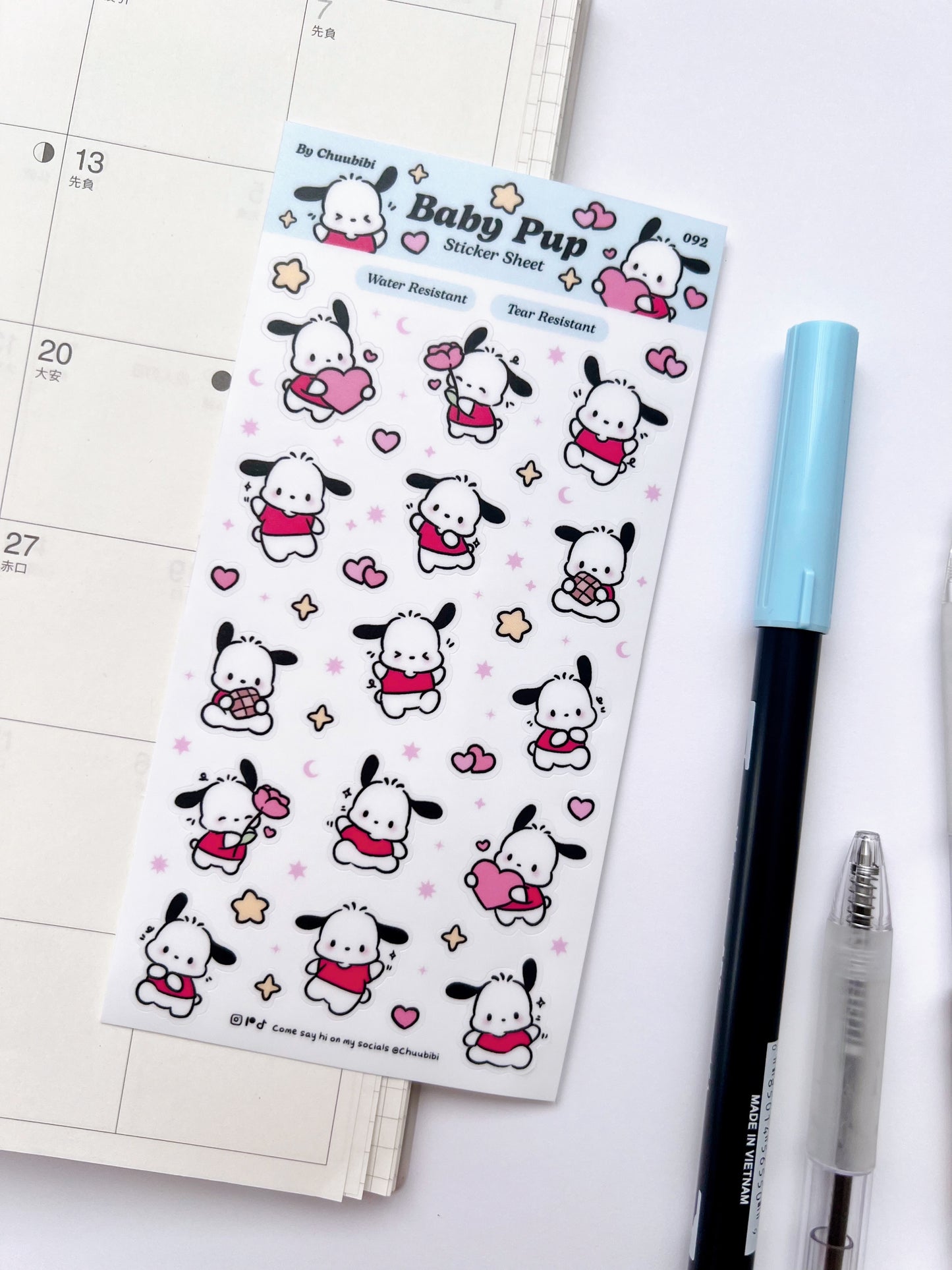 Baby Pup Sticker Sheet