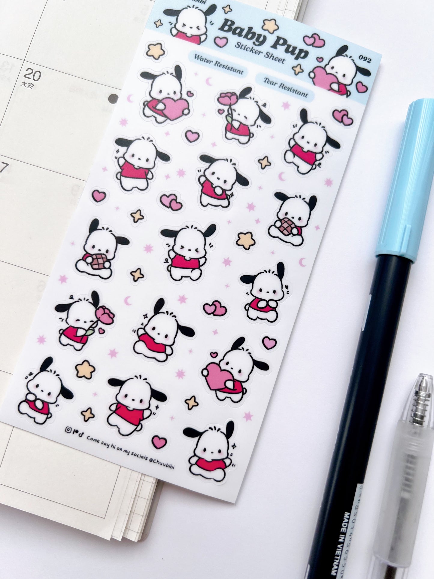 Baby Pup Sticker Sheet