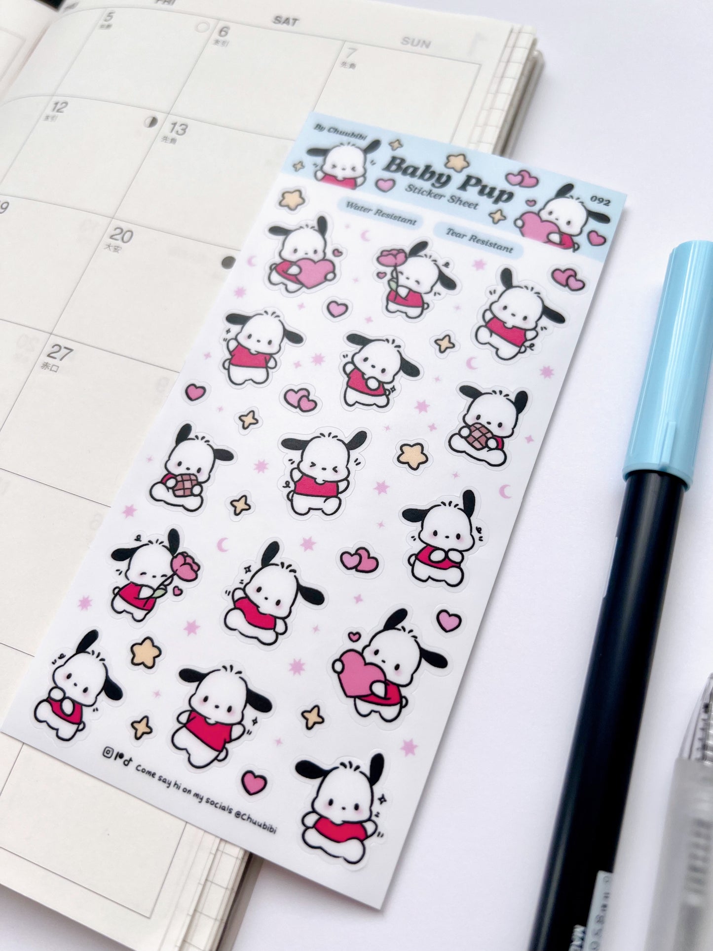Baby Pup Sticker Sheet
