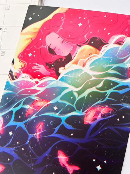 Ocean Dreams Holographic Art Print