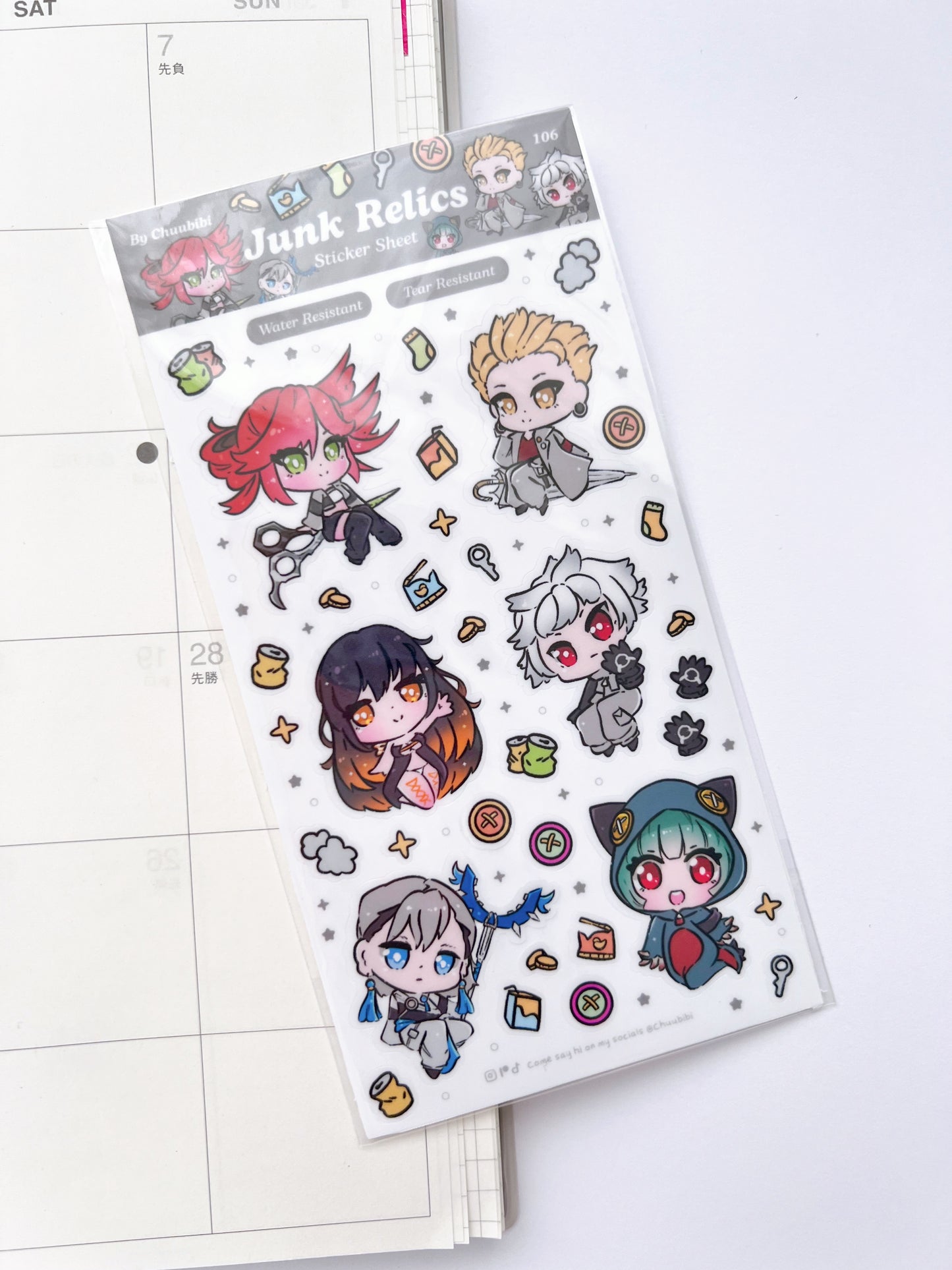 Junk Relics Sticker Sheet