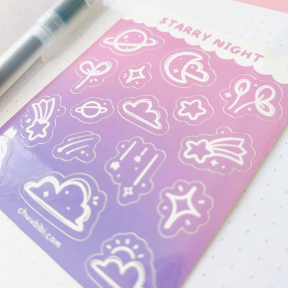 Starry Night Sticker Sheet