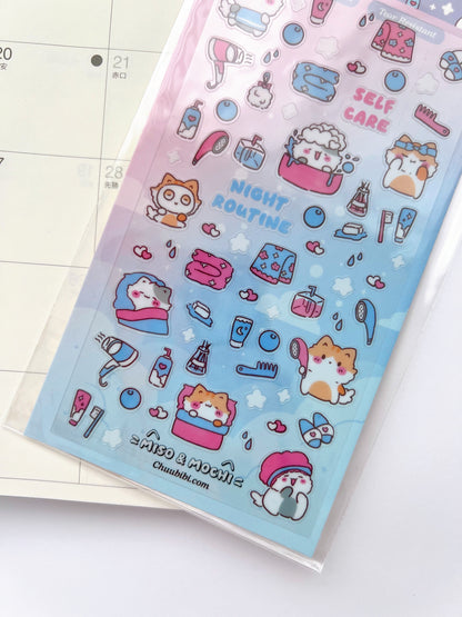 Night Kitty Sticker Sheet