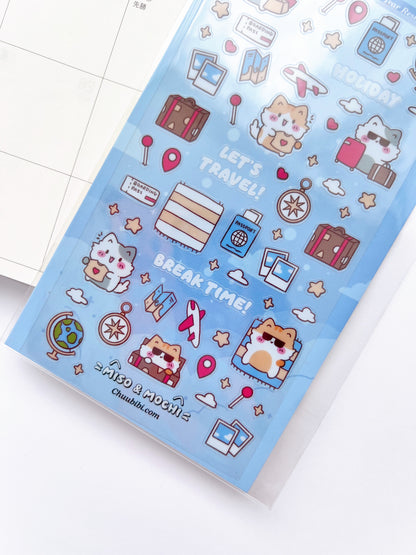 Adventure Kitty Sticker Sheet
