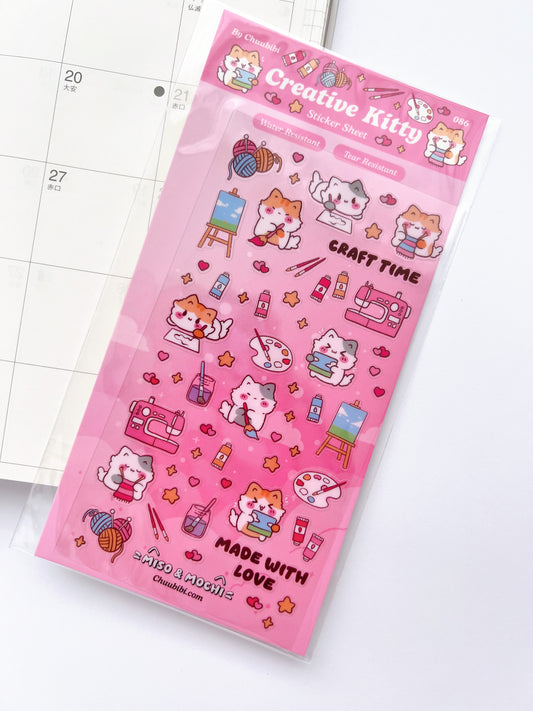 Creative Kitty Sticker Sheet