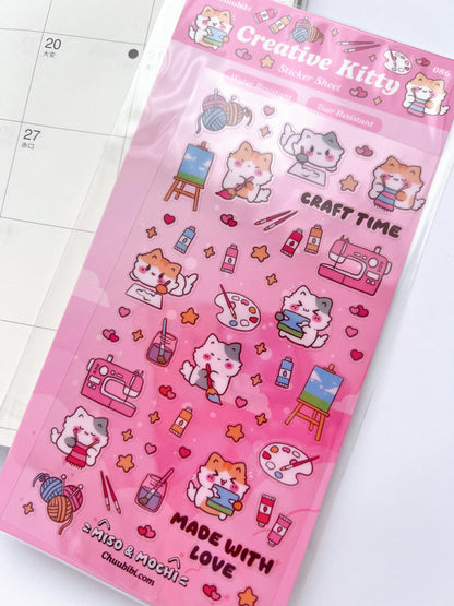 Creative Kitty Sticker Sheet