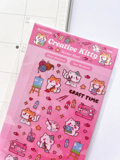 Creative Kitty Sticker Sheet