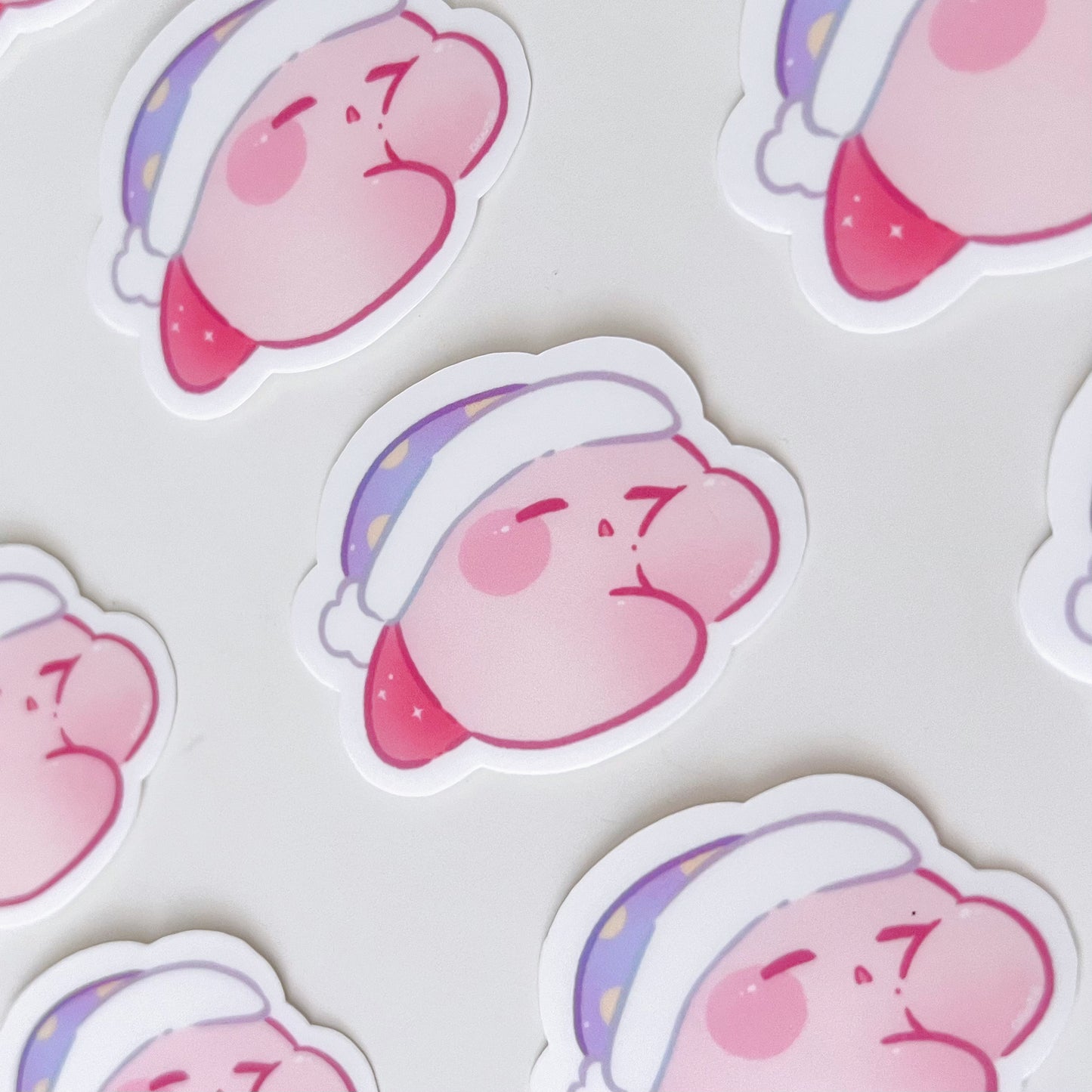 Sleepy Kirby Vinyl Sticker